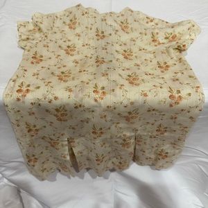 Vintage 70's Floral Pleated Dress